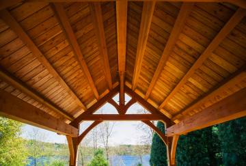 10' x 16' Bridger Timber Frame Pavilion, Middlebury, CT